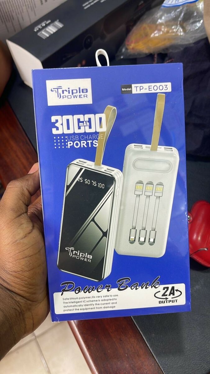 Triple Power 30,000mah Power Bank