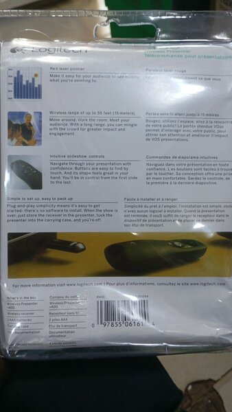 Wireless presentation remote