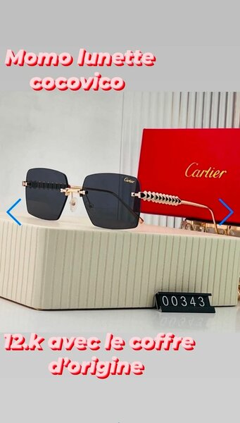 Lunettes de soleil Cartier luxe