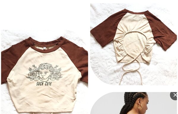 Salaula crop tops and tops