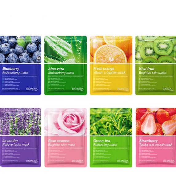 Facial sheet mask and lip mask