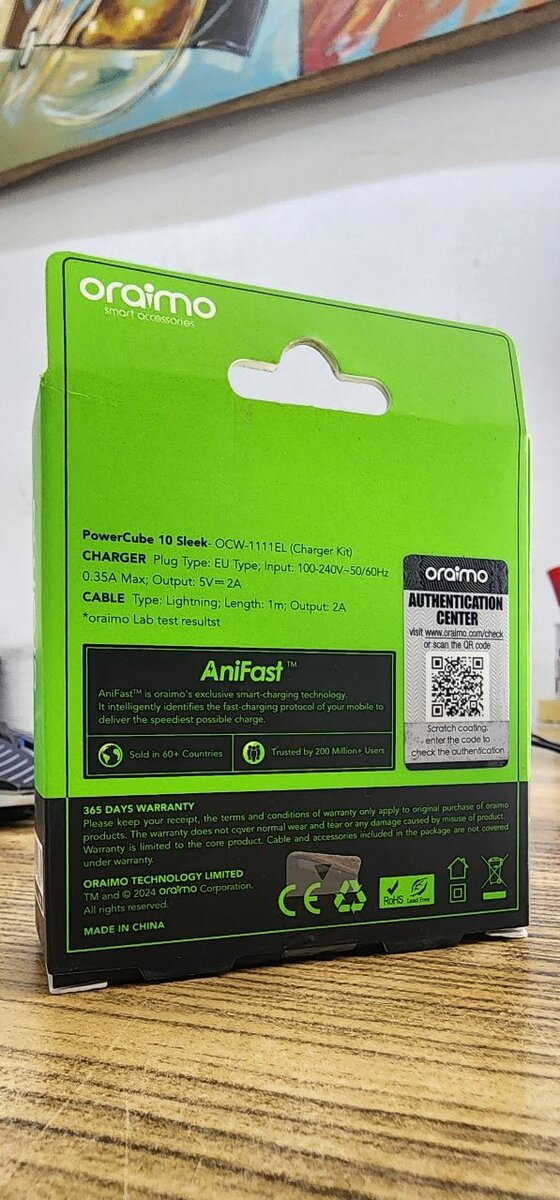 Chargeur Rapide IPhone Oraimo