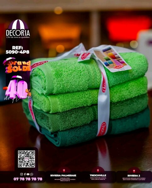 Serviettes Douces Multi-couleurs