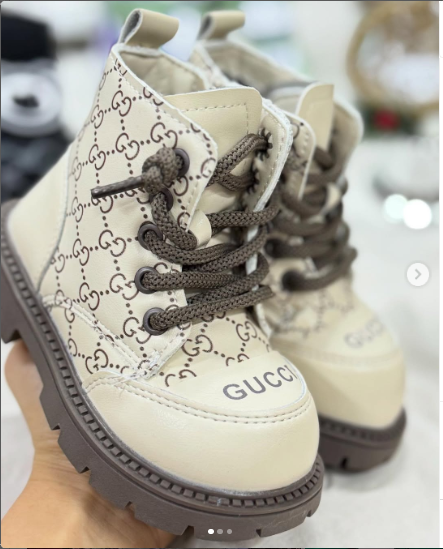 ботинки бежевые детские 