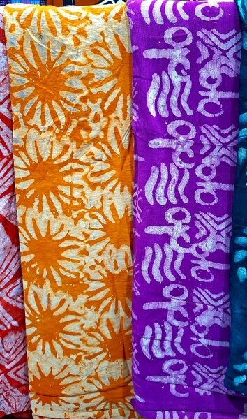 Tissu Batik Vibrant en Coton