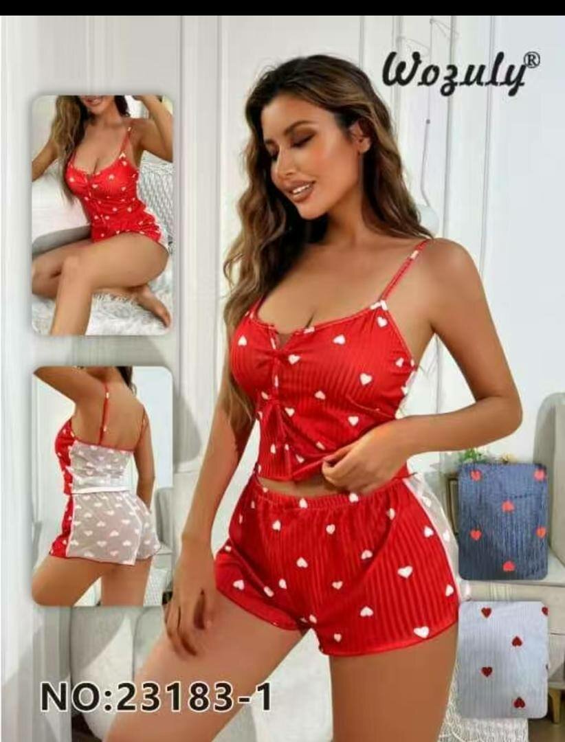 Tenue pyjama femme cœur