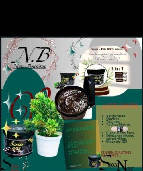 Savon Noir Naturel 3 en 1