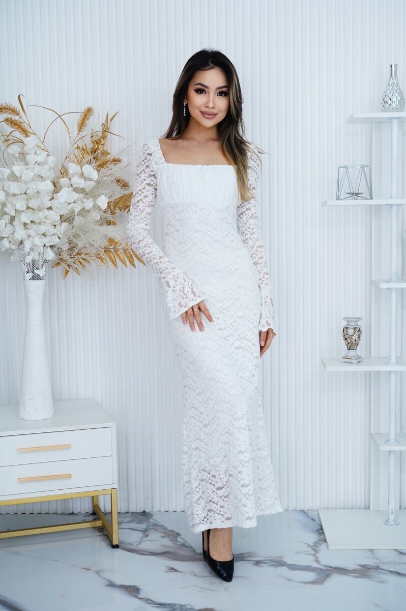 Гипюр платье