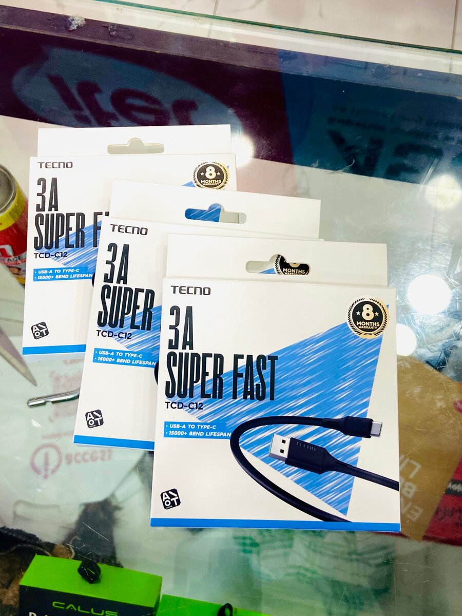 Tecno 3A Type C fast Charging Cable