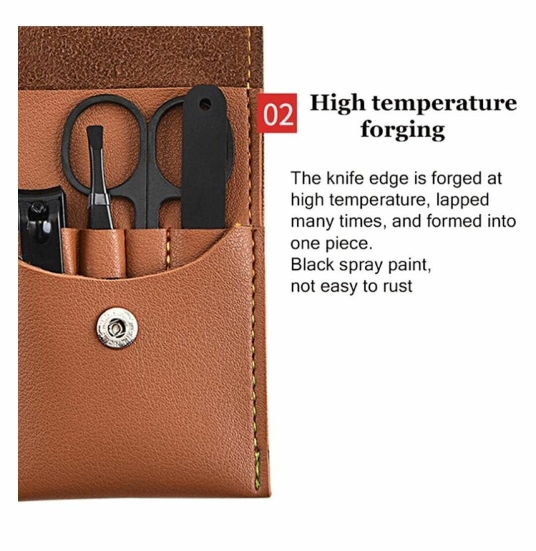 4PCS MANICURE PEDICURE NAIL KIT GROOMING CARE TOOLS - PINK