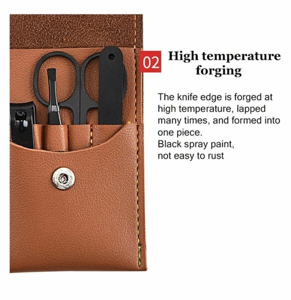 4PCS MANICURE PEDICURE NAIL KIT GROOMING CARE TOOLS - PINK