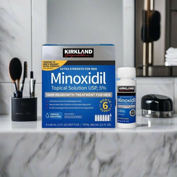 Kirkland minoxidil oil box