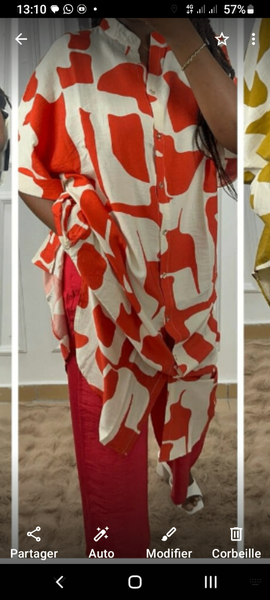 Complet  oversize à motifs