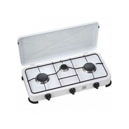 Campus Réchaud Cuisinière à Gaz 3 Feux+Raccord Avec Détenteu