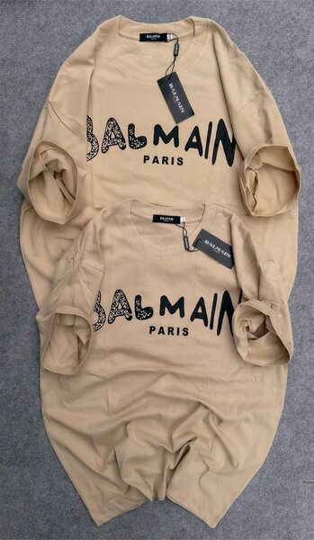 T-shirts Balmain Paris Beige