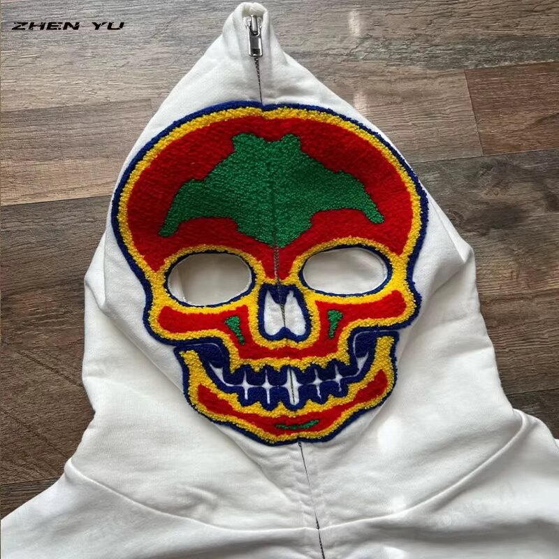 Sweat à capuche squelettique