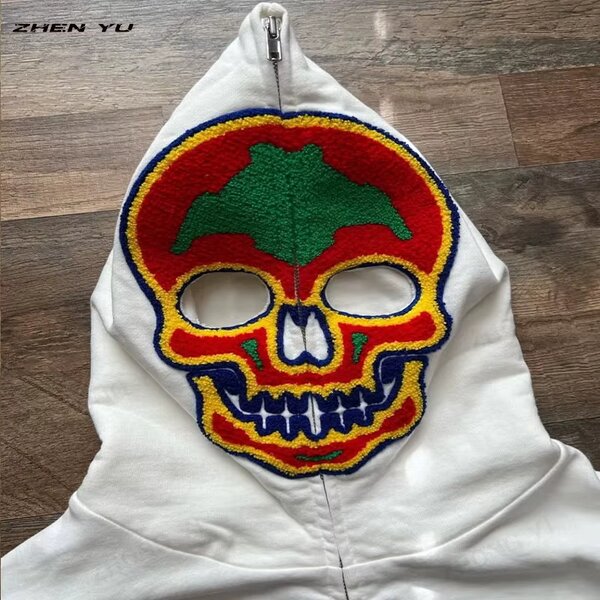 Sweat à capuche squelettique