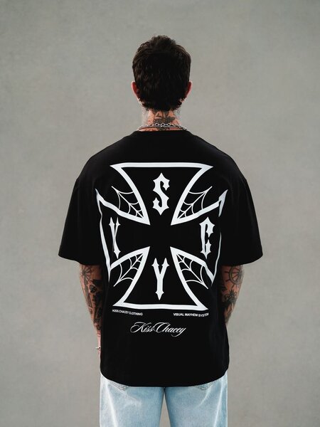 T-shirt à motif croix moderne