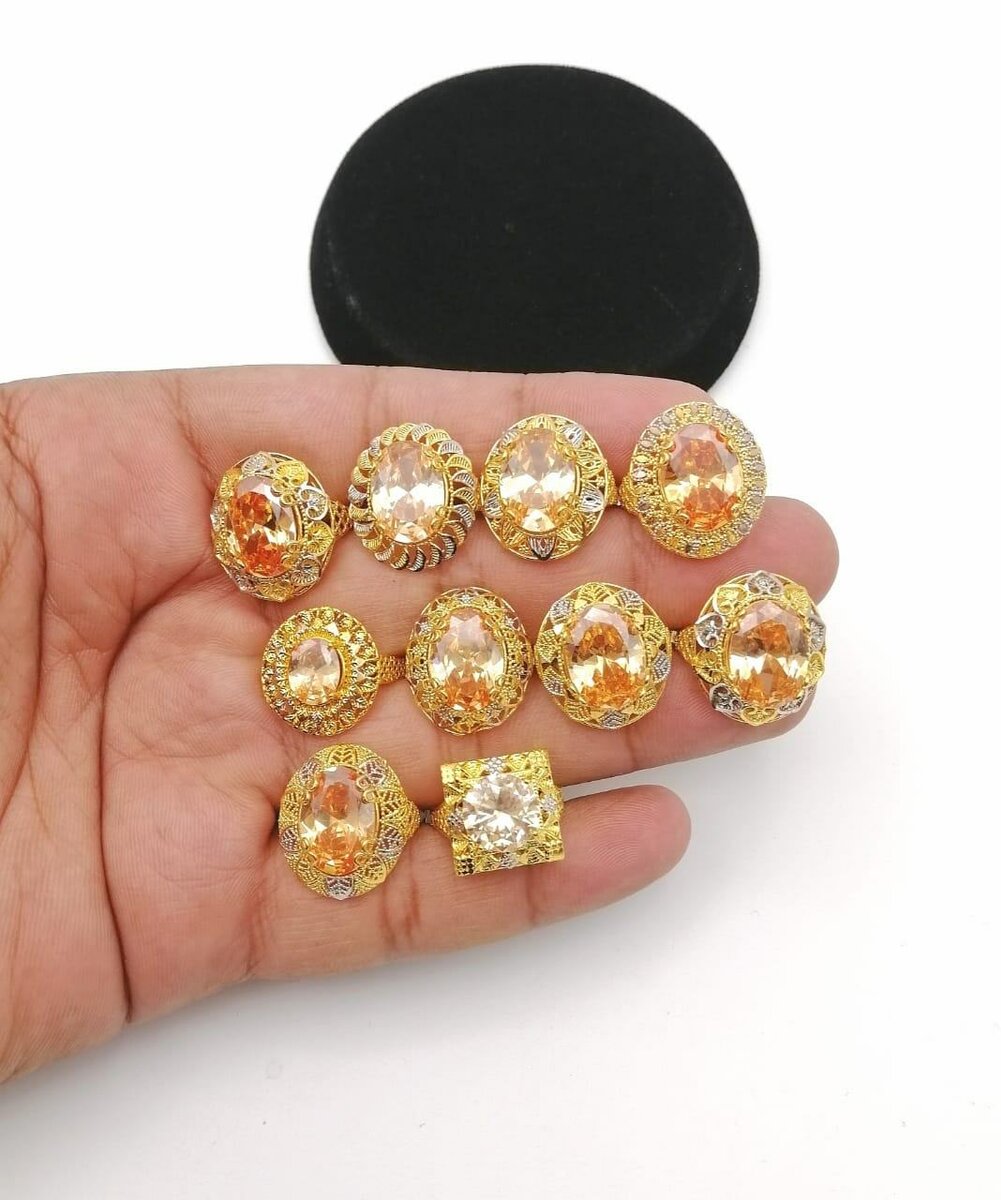 Gold plated rings