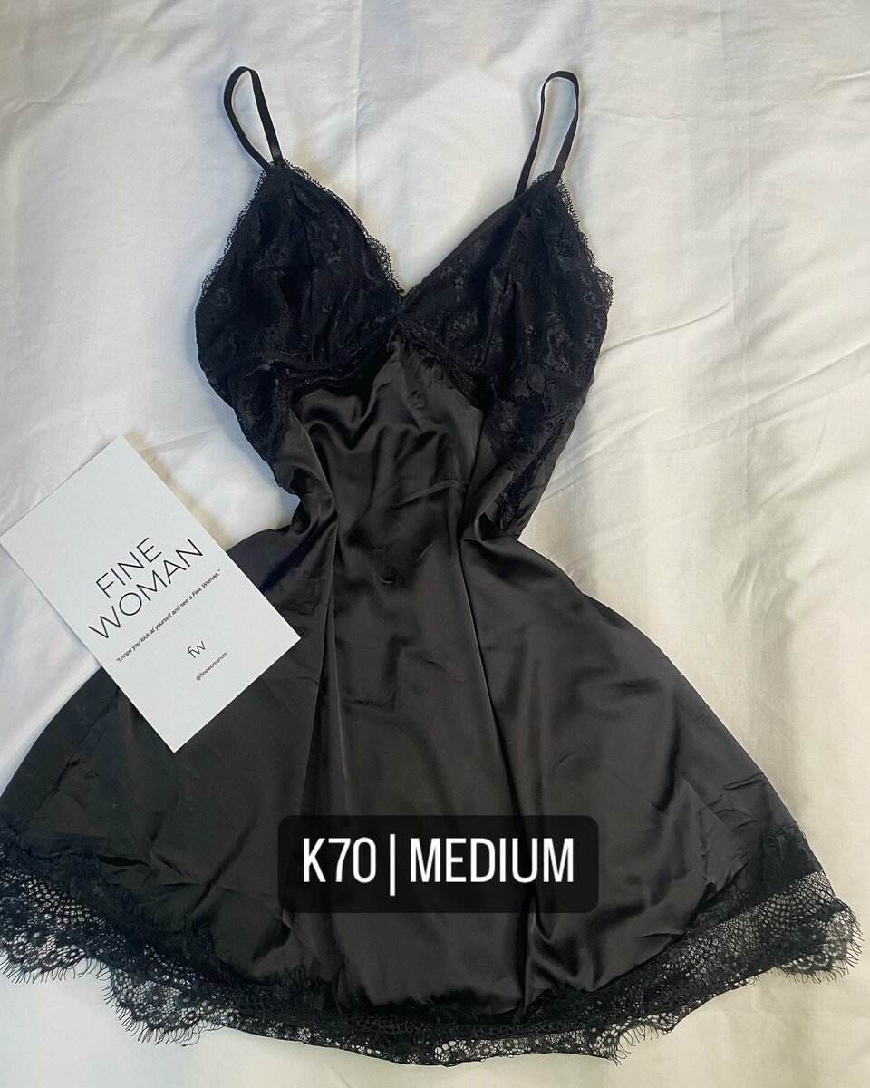 Beautiful Women's Pajama Dress black