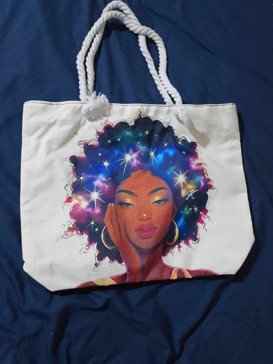 Sac cabas artistique en toile