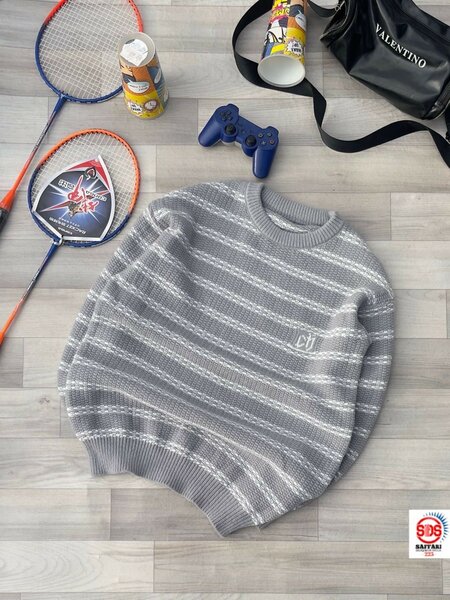 Pull rayé décontracté