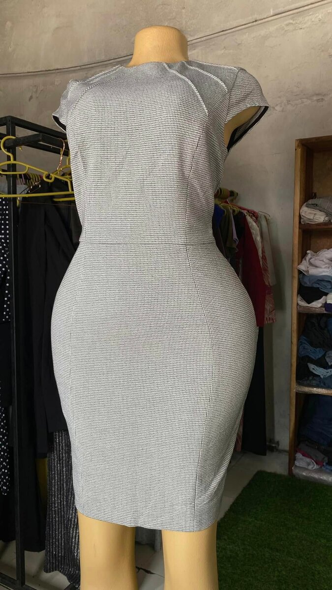 Beautiful and comfortable women's dress grey