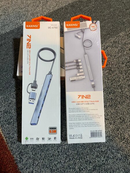 USB-C & USB 3.0 to 7 Ports Hub