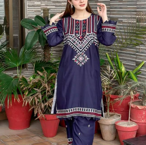 *Mirror Work Embroidery 2Pc*