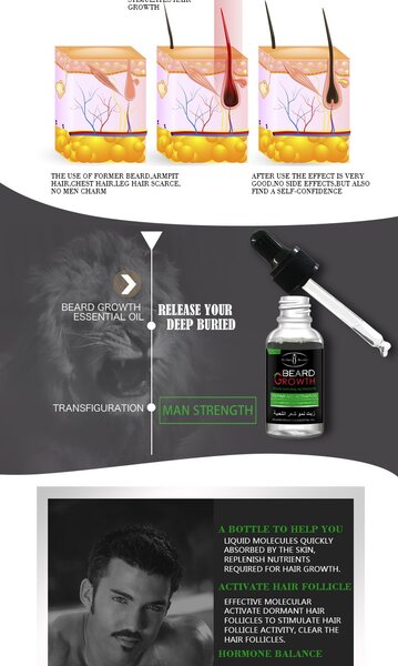 Produit de barbe et cheveux