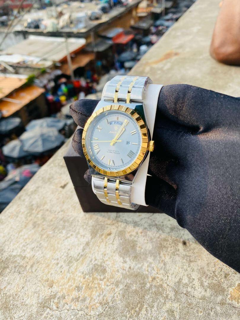 Luxe Montre Homme Bicolore