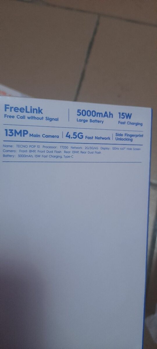 Tecno POP 10 Smartphone