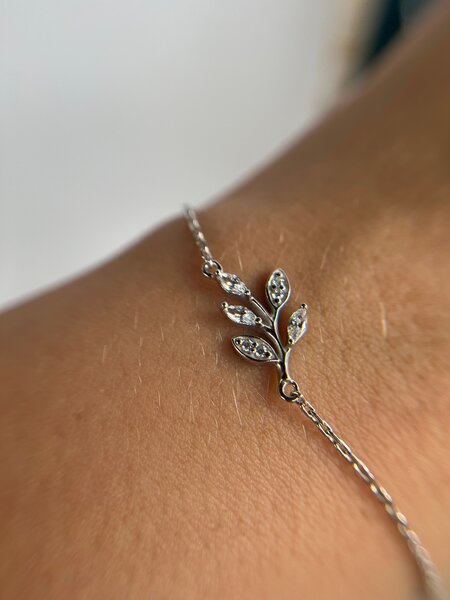 Bracelet argent petite branche