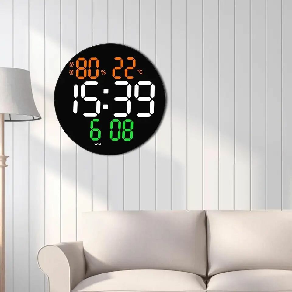 Horloge numérique murale