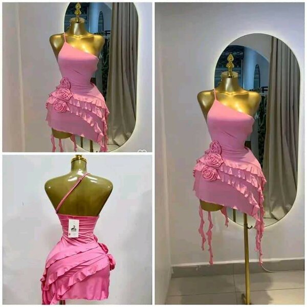 Robe élégante asymétrique