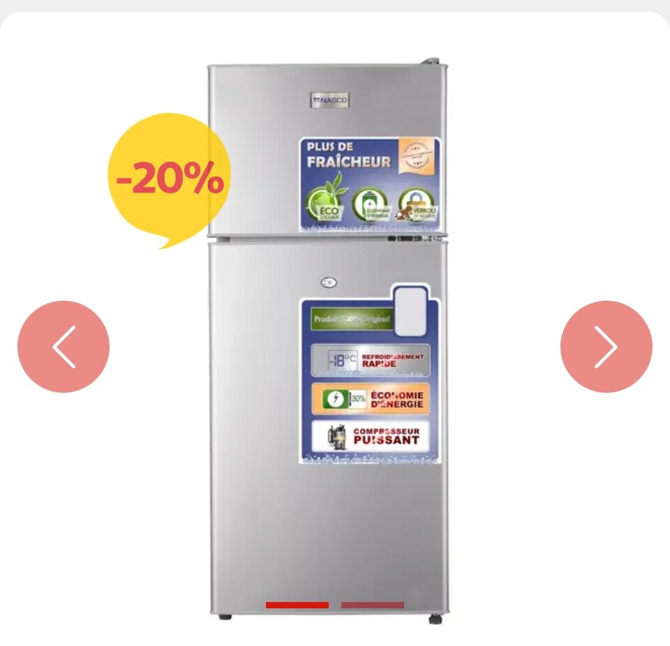 Réfrigérateur double porte