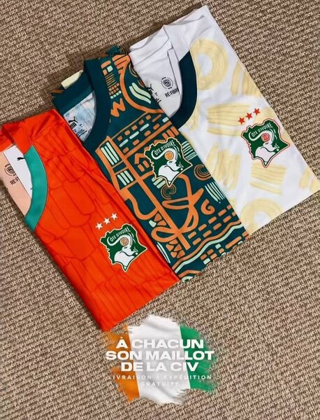 Maillots Équipe Côte d'Ivoire