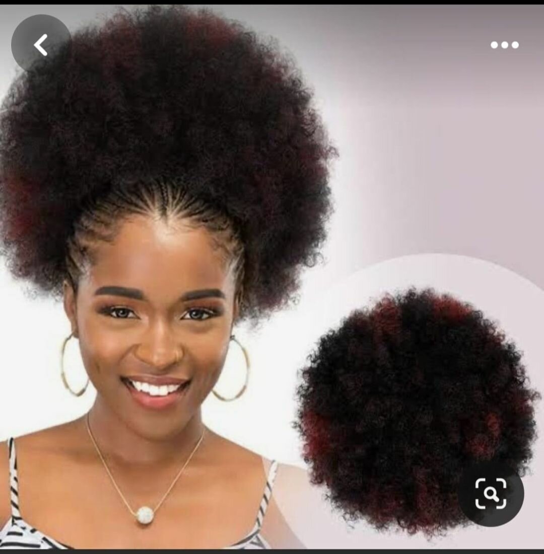Postiche afro grande taille