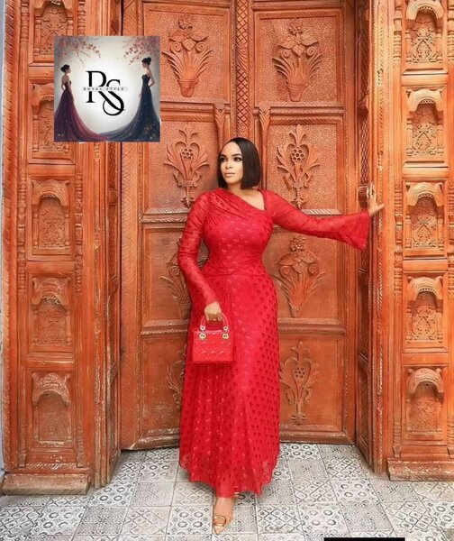Robe soirée rouge élégante