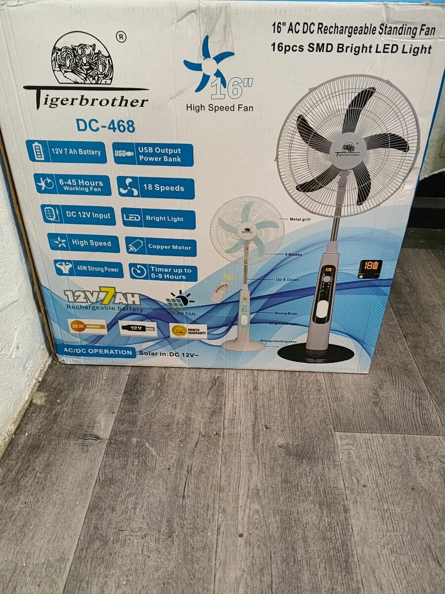 Ventilateur rechargeable 16"