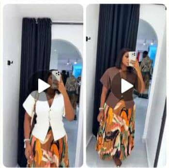 Jupe plissée imprimée