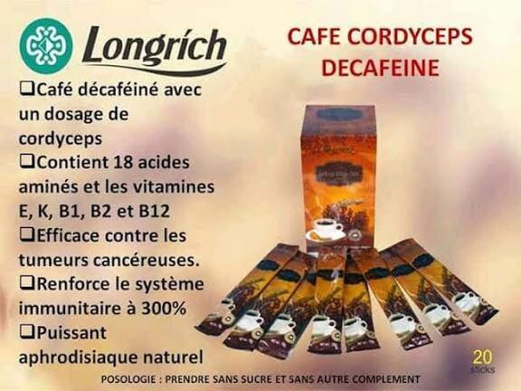 Café Cordyceps Longrich Décaféiné