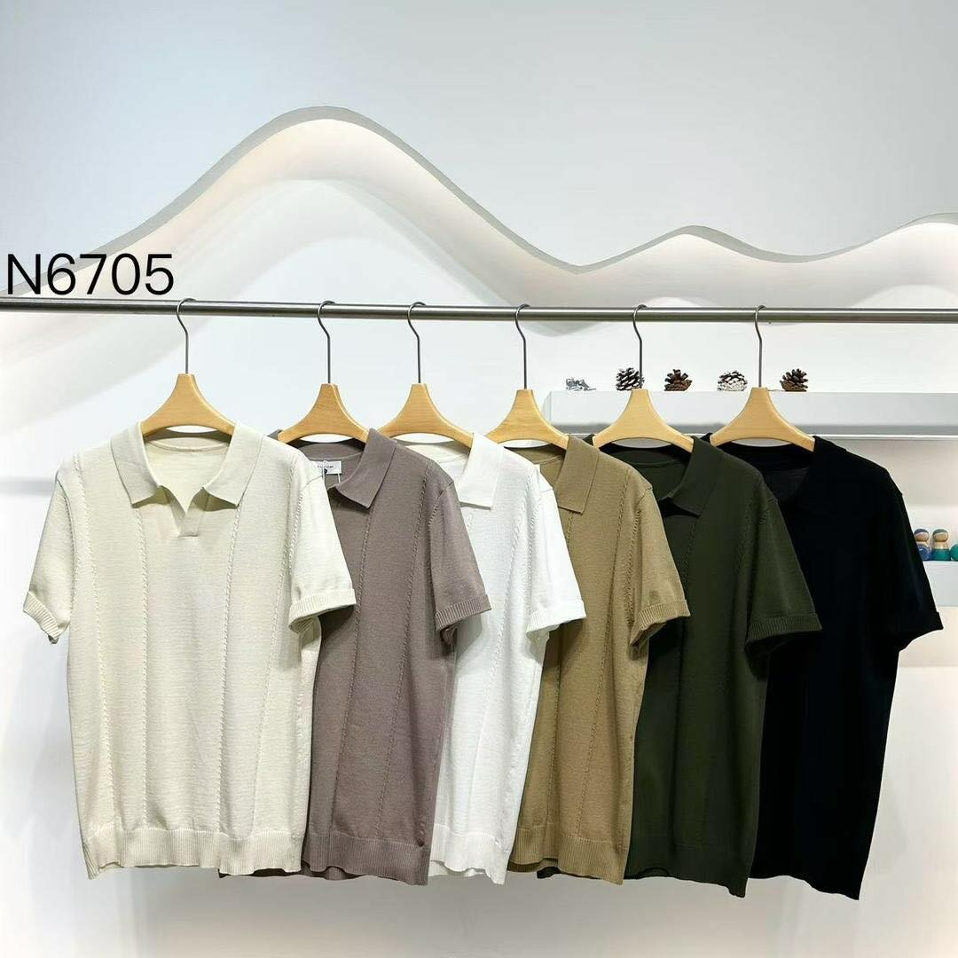 Polo homme en tricot élégant