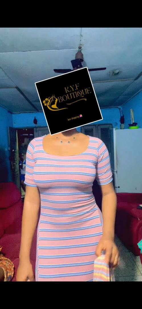 Robe Rayée Élégante Femme