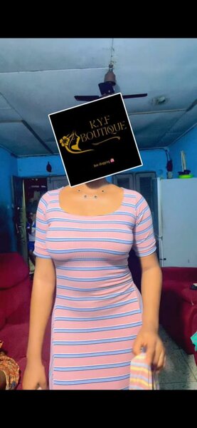 Robe Rayée Élégante Femme