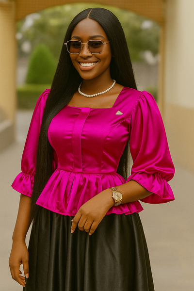 Blouse élégante à volants