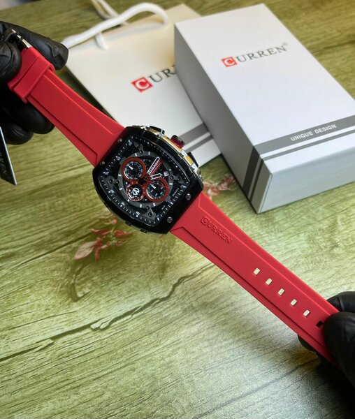 Montre Homme Sport Rouge Curren