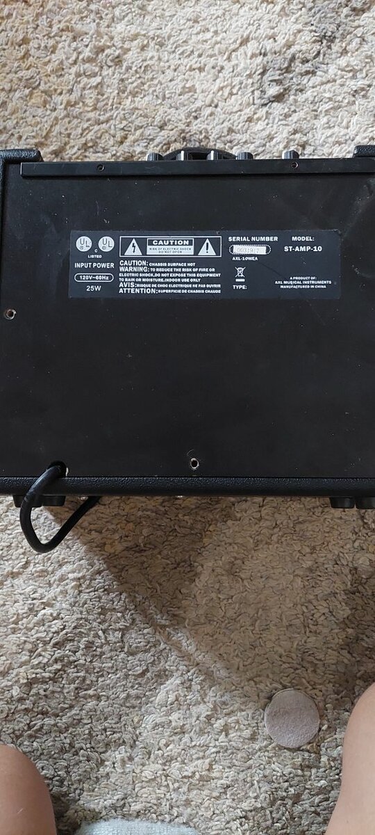 Powwrful electric guitar amplifier