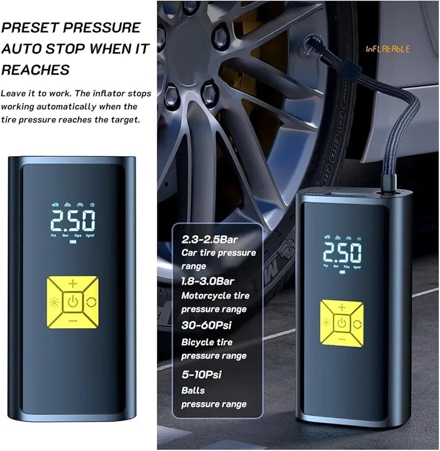 Pompe à air électrique portable