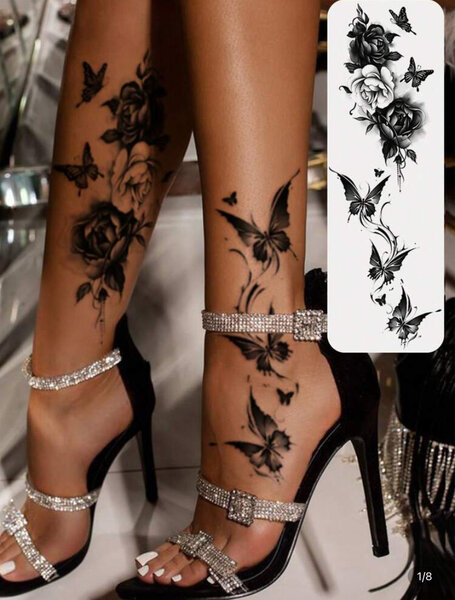 Tatouage Floral Éphémère
